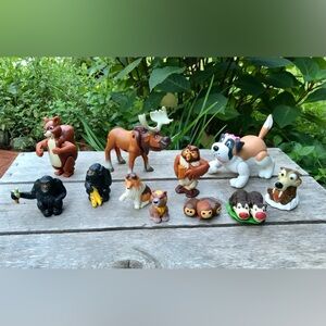 Lot Animal Happy Meal Toys Toy Box Cake Decorate Owl Moose Squirrel Dog Gorilla